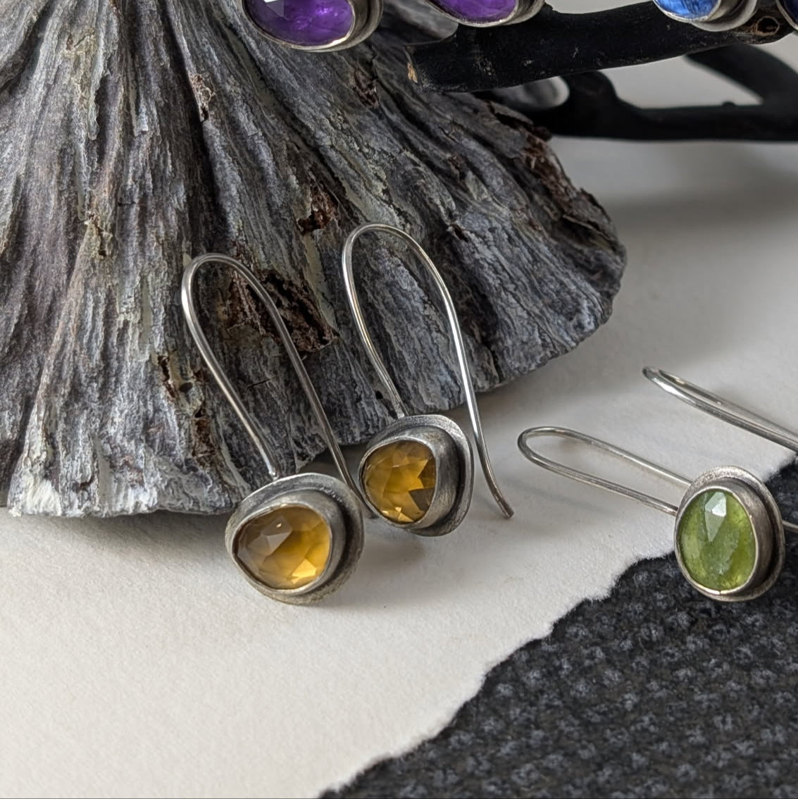 Faceted Citrine Earrings