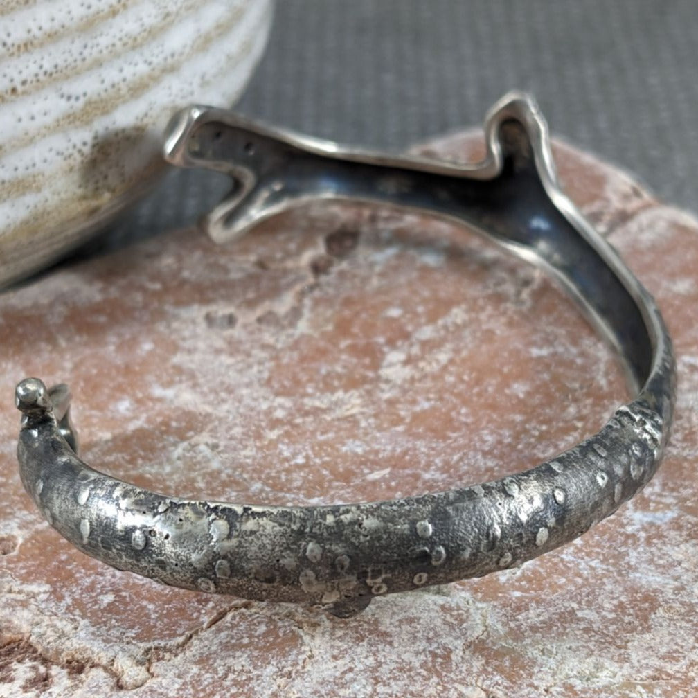 Birch Cuff with Diamonds in 14k Gold