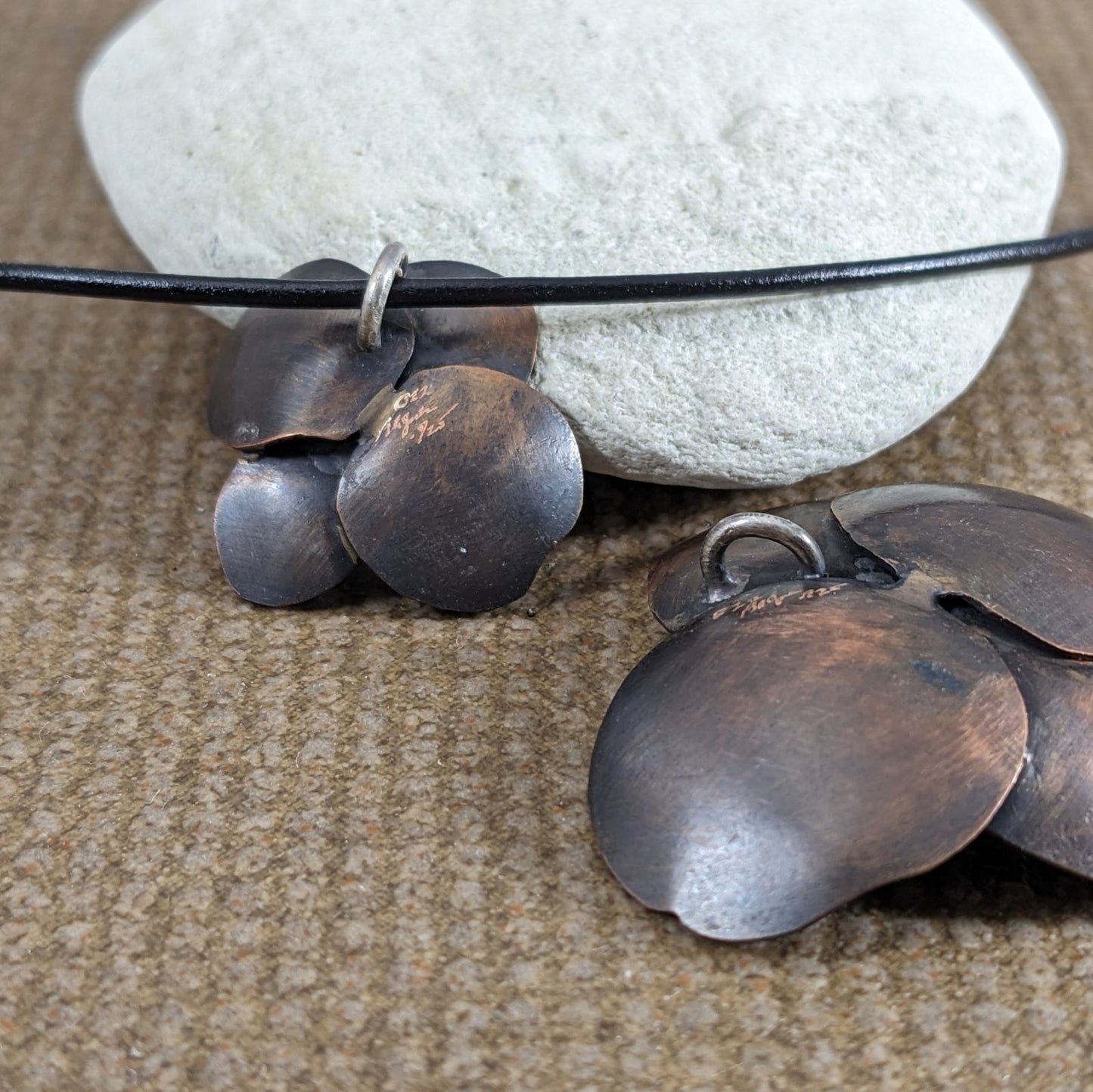 Copper Hydrangea Pendant