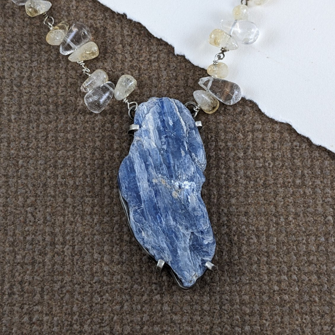 Kunzite and Citrine Necklace