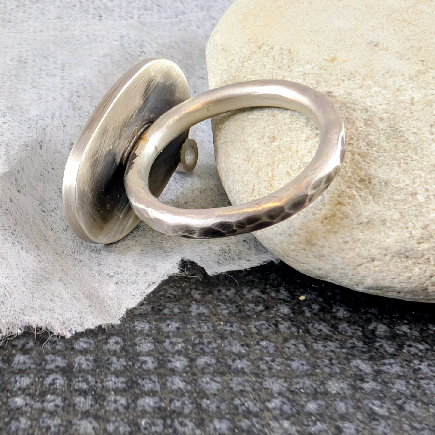 Kyanite and Cubic Zirconia Ring