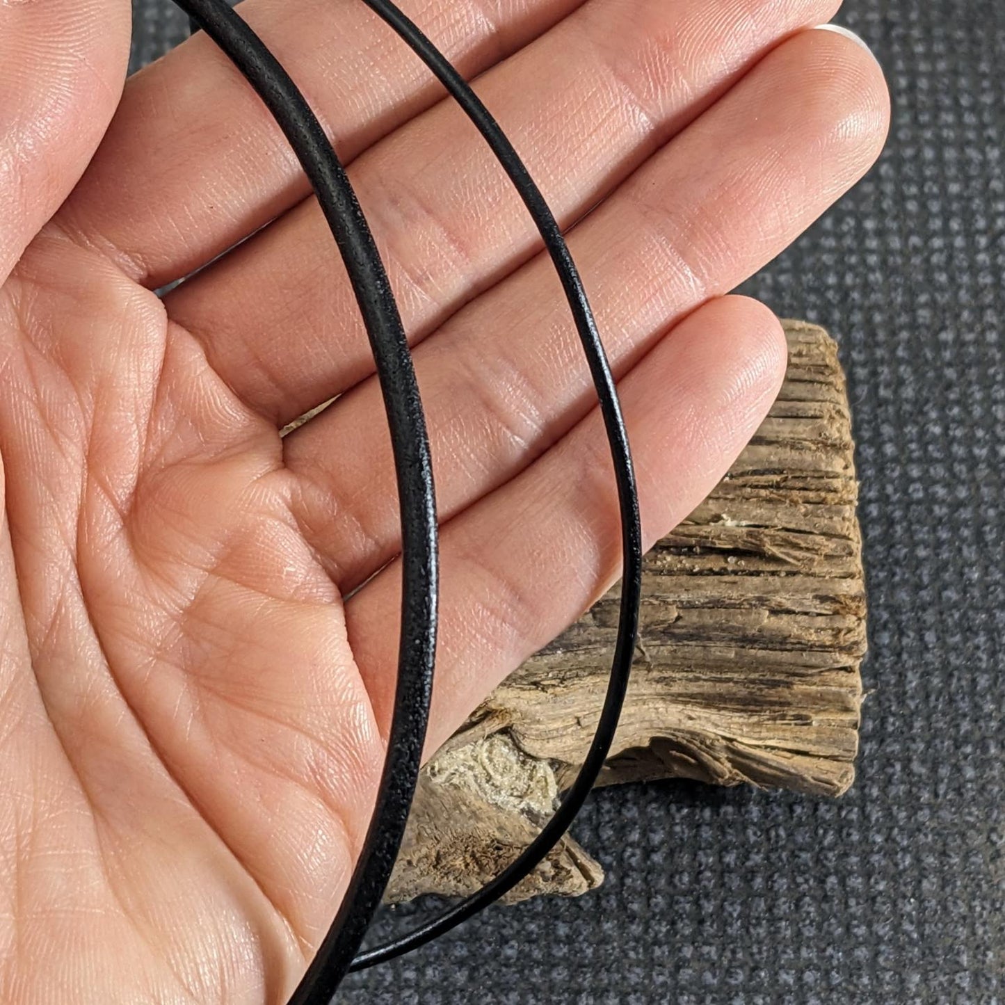 Leather Cord with Sterling Silver Clasp