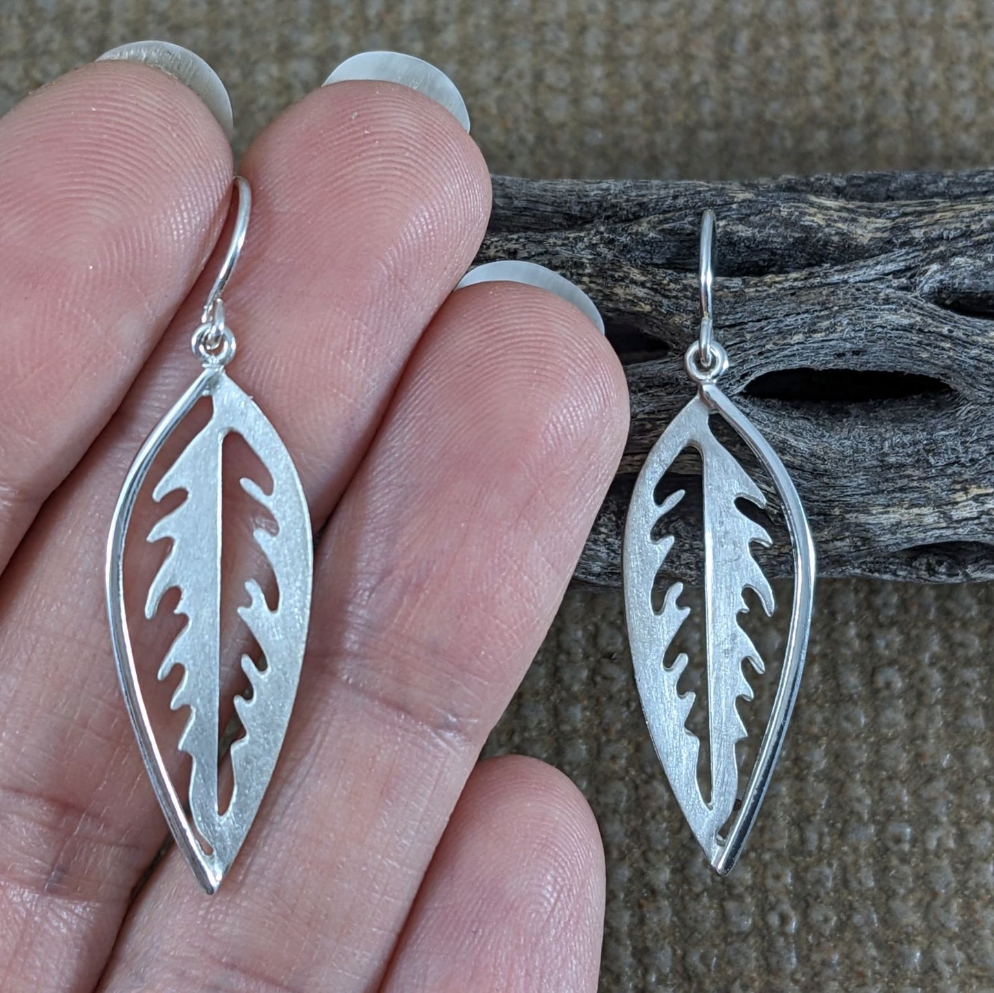 Long Leaf Earrings