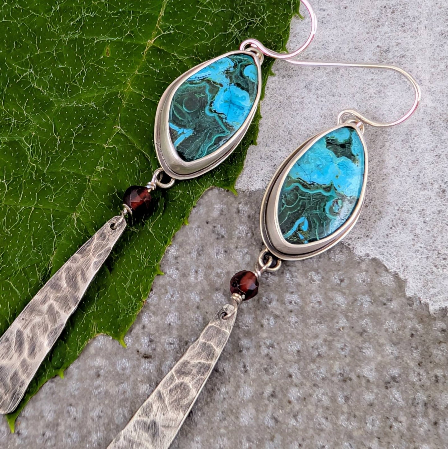 Malacolla with Garnet Earrings