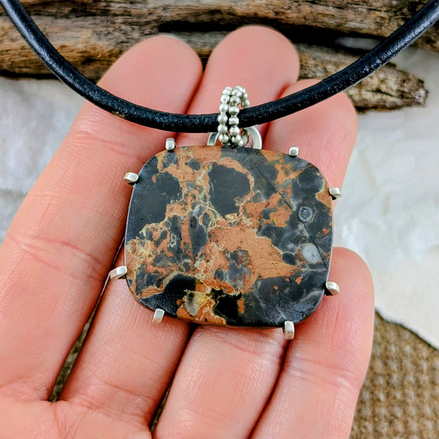 Chinese Picture Jasper Pendant