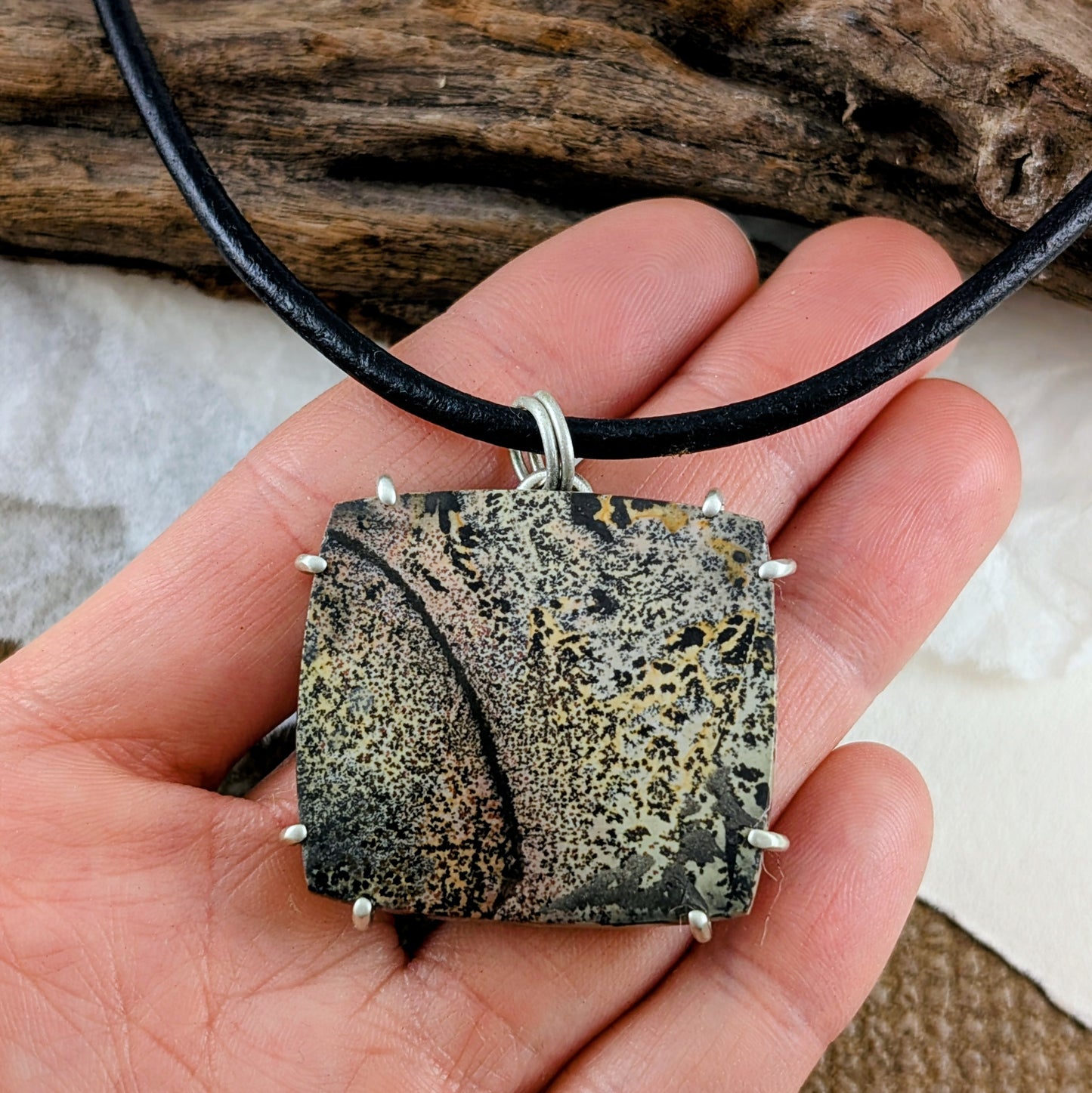 Chinese Picture Jasper Pendant