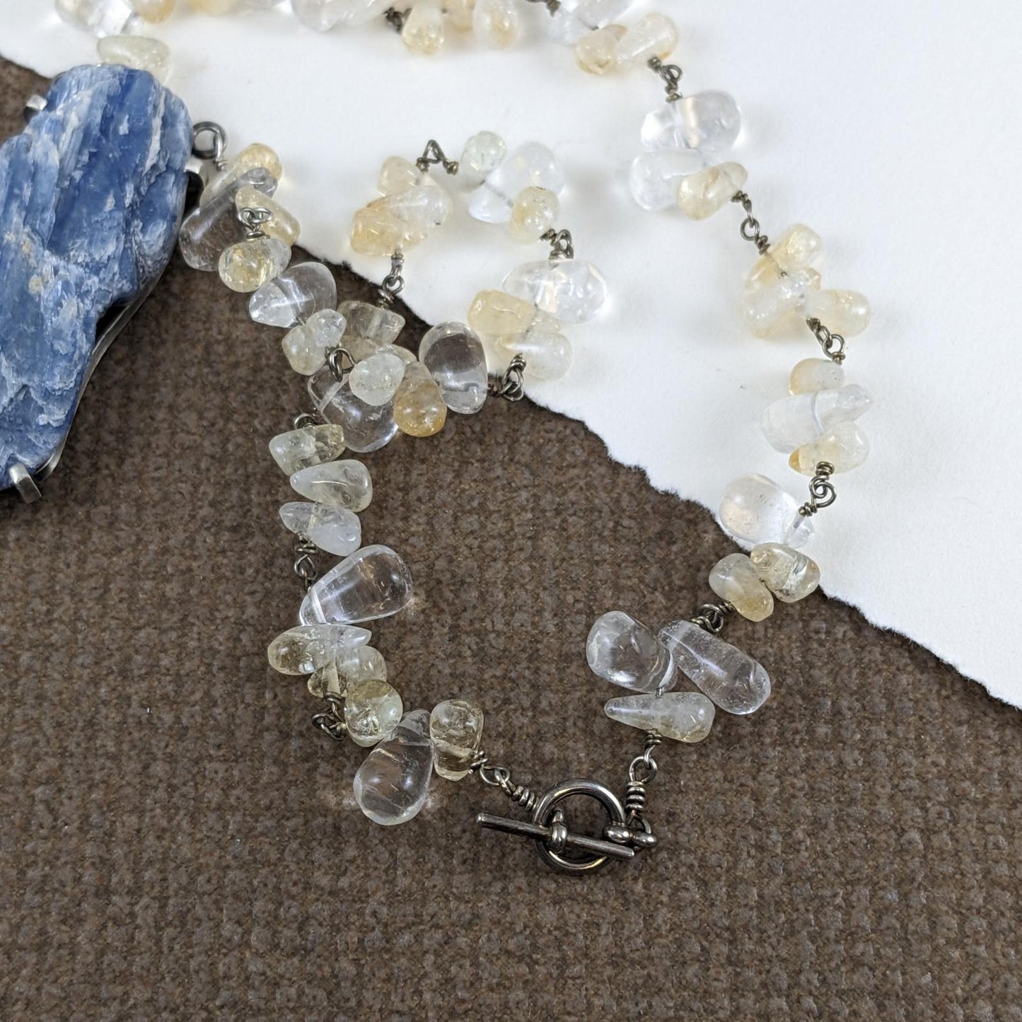 Kunzite and Citrine Necklace