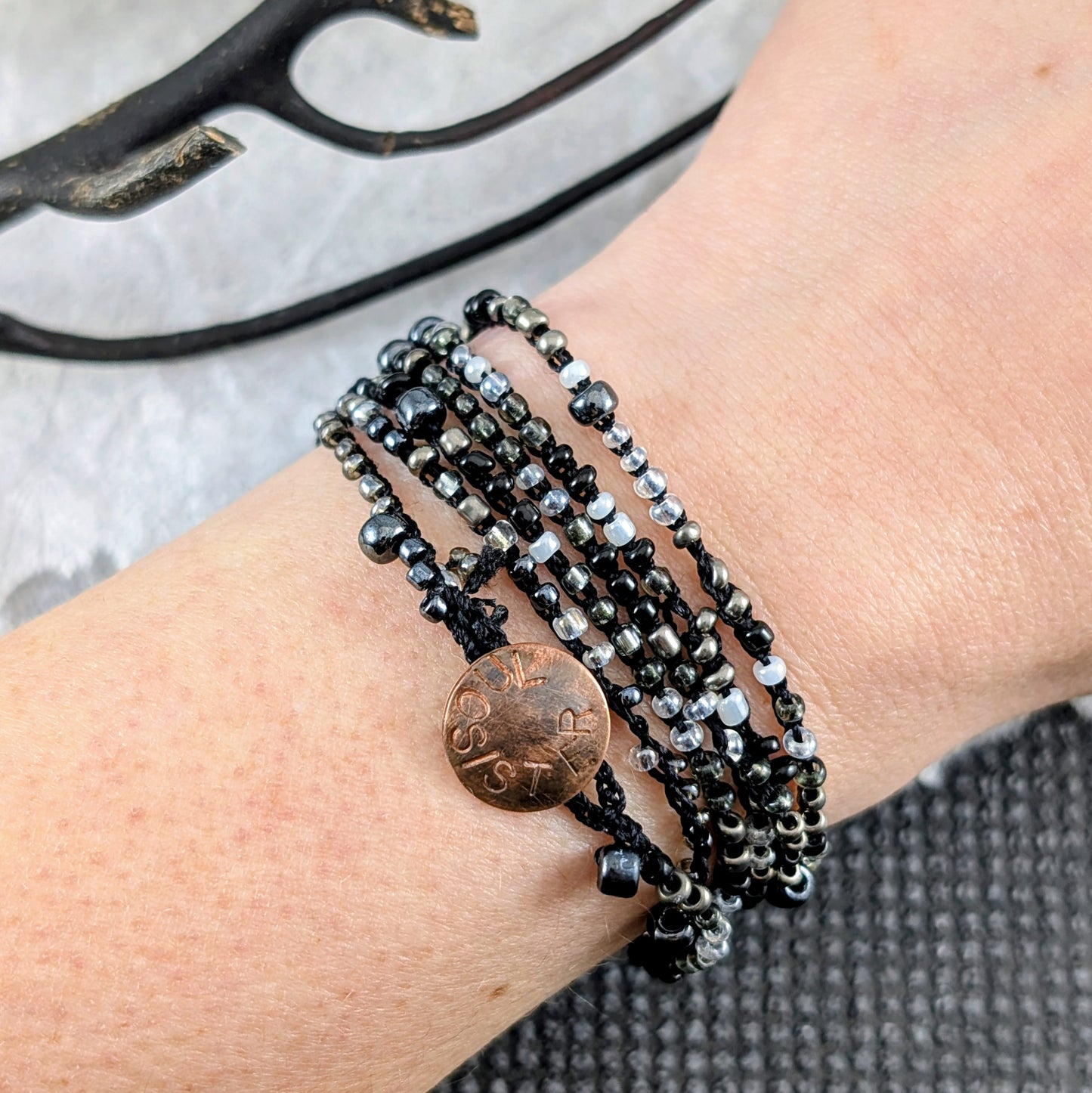 Soul Sister Crocheted Bead Necklace or Bracelet